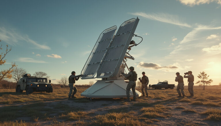 découvrez le nouvel ensemble déployable du radar passif twinvis de hensoldt, conçu pour offrir une surveillance discrète et efficace dans diverses applications militaires. cette innovation technologique promet une détection avancée tout en préservant la confidentialité des opérations.