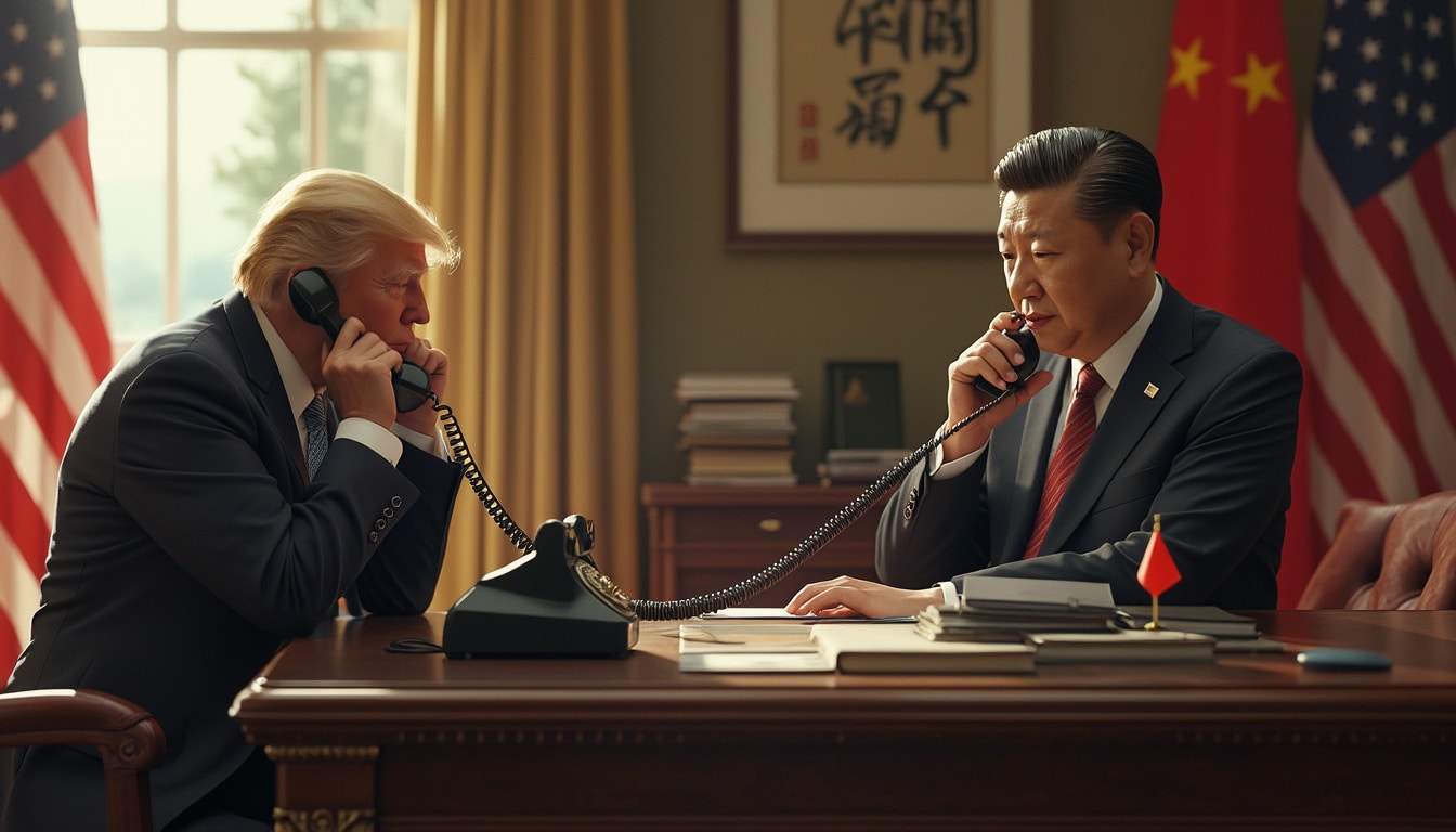 discover how donald trump and xi jinping exchanged during a telephone conversation, expressing their commitment to strengthening their relations despite current challenges. an analysis of geopolitical issues and future perspectives.