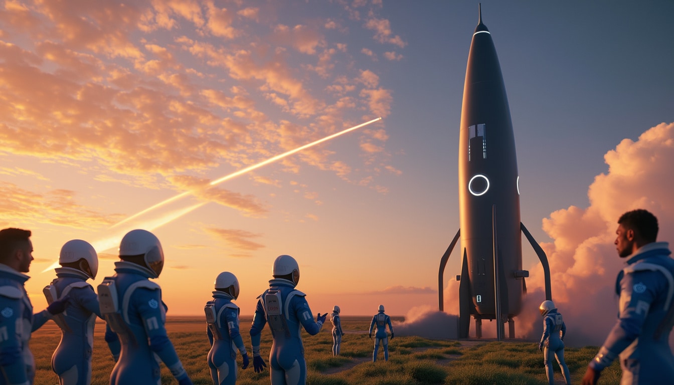 découvrez comment blue origin franchit une nouvelle étape dans l'exploration spatiale avec son dixième vol suborbital habité à bord de new shepard. un moment historique pour le tourisme spatial et l'innovation technologique.