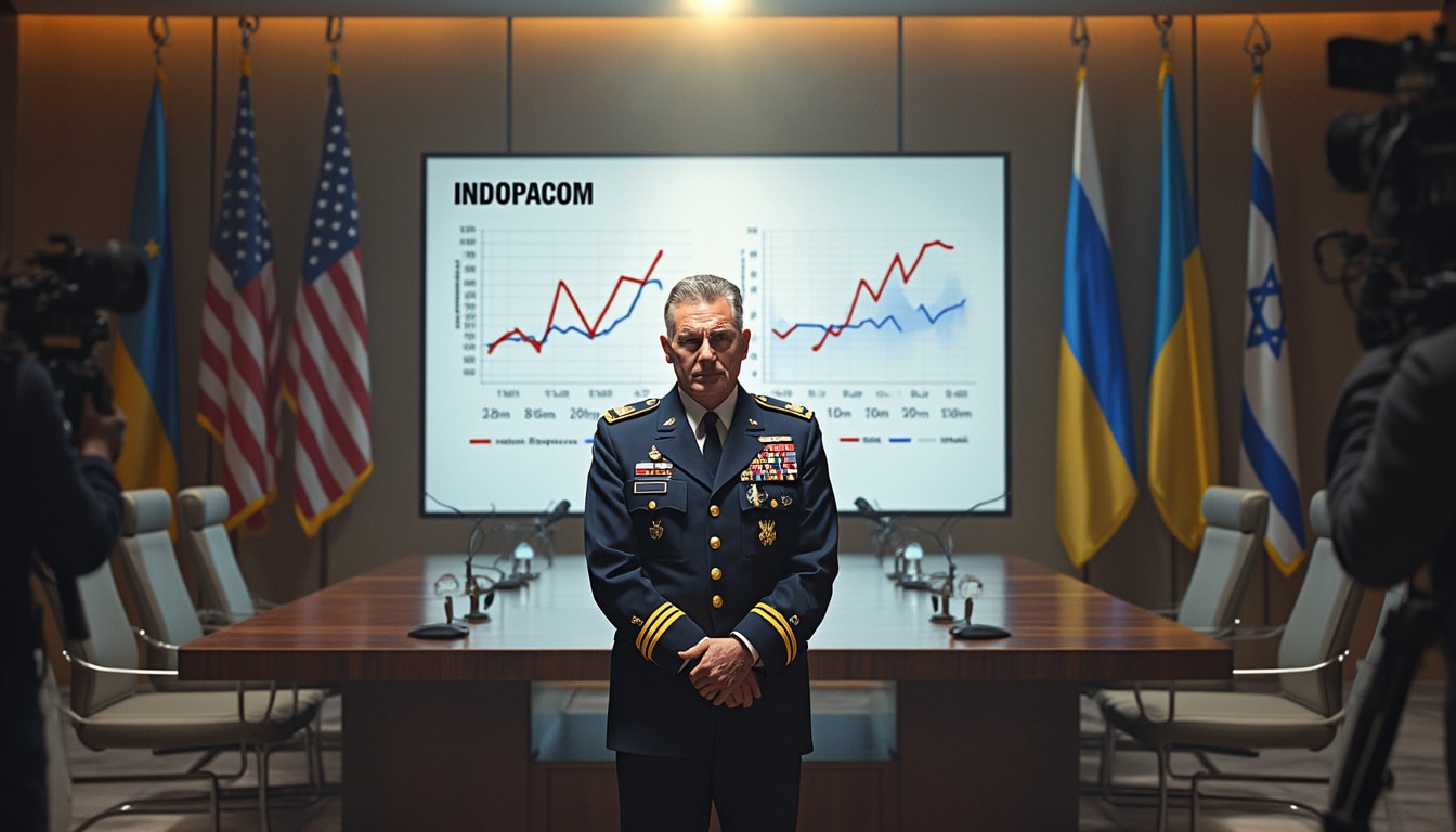 discover how American support for Ukraine and Israel puts pressure on U.S. arms reserves. The head of INDOPACOM shares his thoughts on this critical situation, the military and strategic implications in light of recent events.